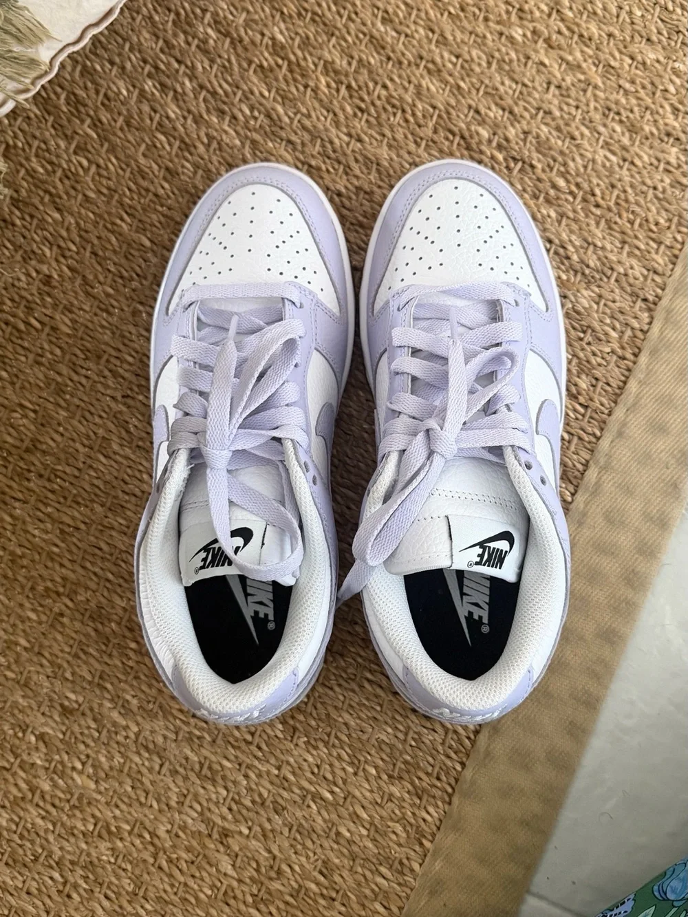Nike Dunk Low White & Lilac Sneakers